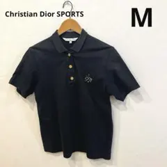 クリスチャンディオールスポーツ　半袖　ポロシャツ　メンズ　ゴルフ　黒　Mサイズ