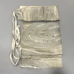 金色 波模様 袋帯 作り帯
