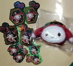 シークレットマスコットオーナメント　サンリオ　マイメロ　シール　ステッカー