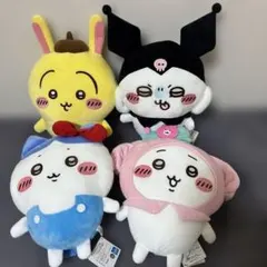 ちいかわサンリオキャラクターズBIG ぬいぐるみ4個セット
