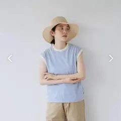 北欧暮らしの道具店　Healthknit　ボーダー　ノースリーブ　タンクトップのサムネイル