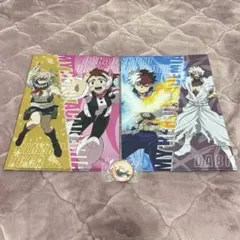 くら寿司　僕のヒーローアカデミア　クリアファイル　缶バッジ