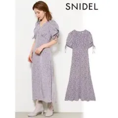 SNIDEL 21SS バリエーションマーメイドプリントワンピース