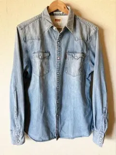 Levi’s デニムウエスタンシャツ USED加工 M