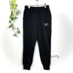 アズールバイマウジー スウェットパンツ ジョガー(M)ブラック 裏起毛 ピンク