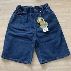 【新品】GU STUDIO SEVEN ハーフパンツ 120cm ブルー　デニム