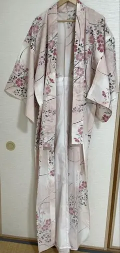 ✨着物振袖 赤ピンク白銀金鶴と桜模様/最終値下げになります✨ - メルカリ