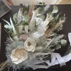 ドライフラワースワッグ❁361プロテア 花束 ブーケ 前撮り ギフト