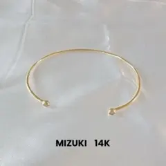 MIZUKI ミズキ　14k カフ　ブレスレット　バングル　ダイヤモンドのサムネイル