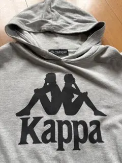 レディース メンズ Kappa グレー フード付きパーカーのサムネイル