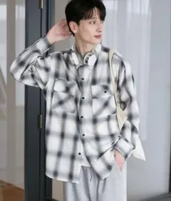 WEGO　オンブレチェックシャツ 　Sサイズ