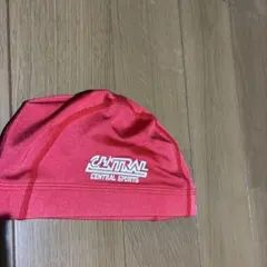 CENTRAL SPORTS 水泳帽 赤