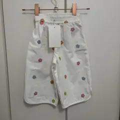 ZARA/ZARA baby/花柄刺繍 ホワイト ロングパンツ 86cm