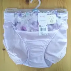 Wing 花柄 綿混 ショーツ CB Lサイズ