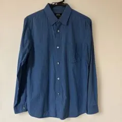 A.P.C. 青 長袖シャツ XS