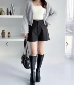 Heather ウールタイトショートパンツ