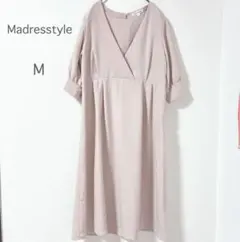 【マドレススタイル】マタニティ ワンピース ピンク M Vネック ゆったり 春のサムネイル