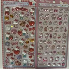 正規品　ボンボンドロップシール　キティちゃん２枚セット(赤、ピンク)