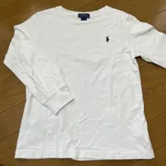 ポロ　ラルフ　ローレン 長袖 カットソー ホワイト　Tシャツ ロンT 130 ②