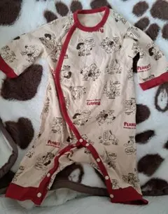 ベビー服　60〜70サイズ　ピーナッツ　スヌーピー　長袖ロンパース