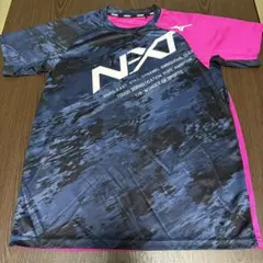 Mizuno NXT バレーボールシャツ ネイビー/ピンク
