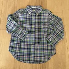 ラルフローレン　長袖チェックシャツ　24M