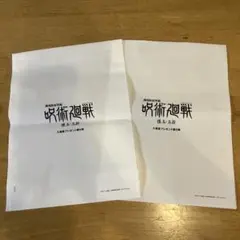 呪術廻戦映画特典クリアファイル外側ビニールのみ2枚