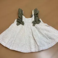 ★お値下げ中★プティマイン ホワイトレースチュニック 120cm