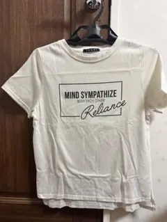 ホワイト プリント Tシャツ Mサイズ