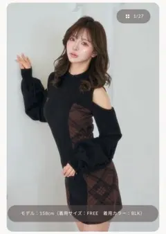 人気良品✨Darich ダーリッチ サイドチェックニットミニ 원피스