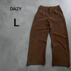 【B3】DAZY コーデュロイパンツ L ブラウン カジュアル ストリート 古着