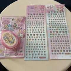MezzoPiano ジュニアシティ ぷくっとシール ピンク マメマメシールのサムネイル