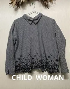 CHILDWOMAN ブラウス 刺繍の可愛いブラウス　FREEサイズのサムネイル