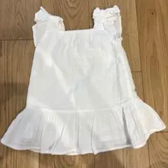 Baby GAPホワイト フリル ワンピース 12-18ヶ月
