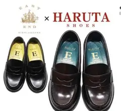 HARUTA ✖️EAST END HIGHLANDERS キッズローファー黒
