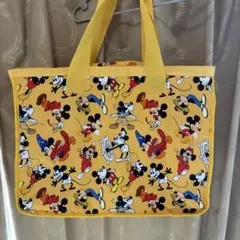 ディズニー　ミッキーマウス 総柄 トートバッグ