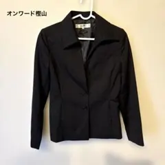 オンワード樫山　ダークブルー テーラードジャケット 32号　23区