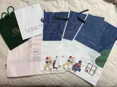 ファミリア3枚、ジェラピケ、アルビオン、リーガロイヤルのラッピング袋