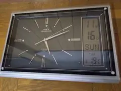 TECHNOS アナログ掛時計 温度・日付表示