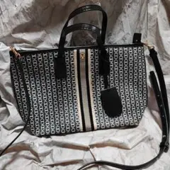Tory Burch トリーバーチ ジェミニリンク トートバッグ ストライプ