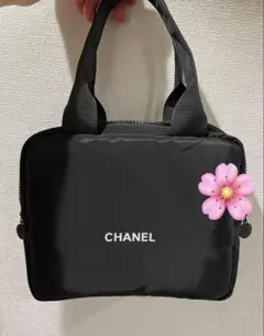 新品✨大容量ソフトクッションポーチ お手提げバック 黒