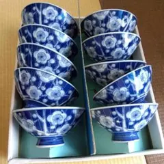 昭和レトロ　茶碗　10客