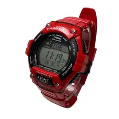 CASIO W-S220 レッド ソーラー ランニング スポーツウォッチのサムネイル