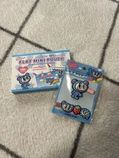 Angel Blue フラットミニポーチとクリップセット　新品　未使用