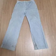 淡い青 ストレートデニムパンツ