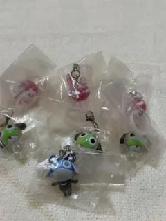 ケロロ軍曹　めじるしアクセサリー　7点セット　ケロロ　ギロロ　ドロロ