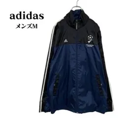 ☆adidas☆ 00s サッカーボール刺繍 スリーストライプナイロンジャケット