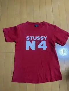 STUSSY N°4 Tシャツ レッド Sサイズのサムネイル