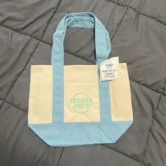 タグ付き未使用　Trader Joe's トレジョ ミニトートバッグ　ブルーのサムネイル
