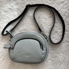 TOPKAPI ソフトシュリンクレザーミニショルダーバッグ　ブルーグレー